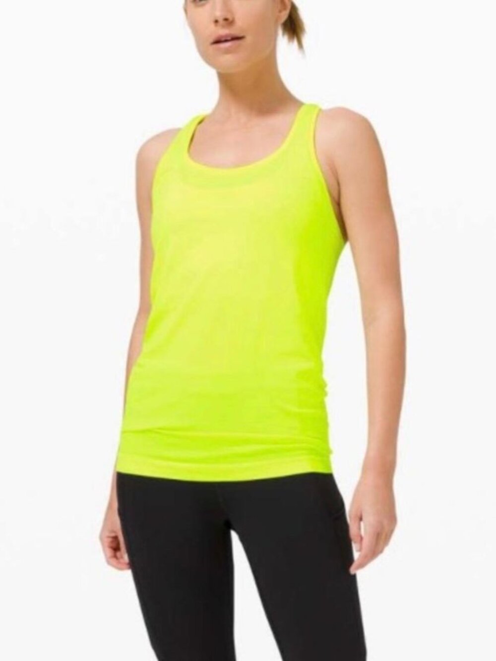 NWT Lululemon Swiftly Tech Racerback 2.0 Highlight Yellow Tank Size 10